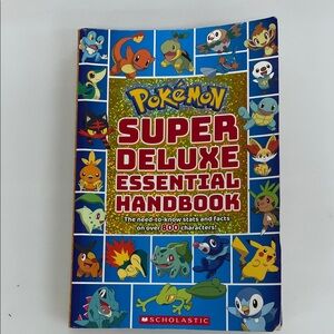 Scholastic Pokemon Handbook with Blue and Red Cover